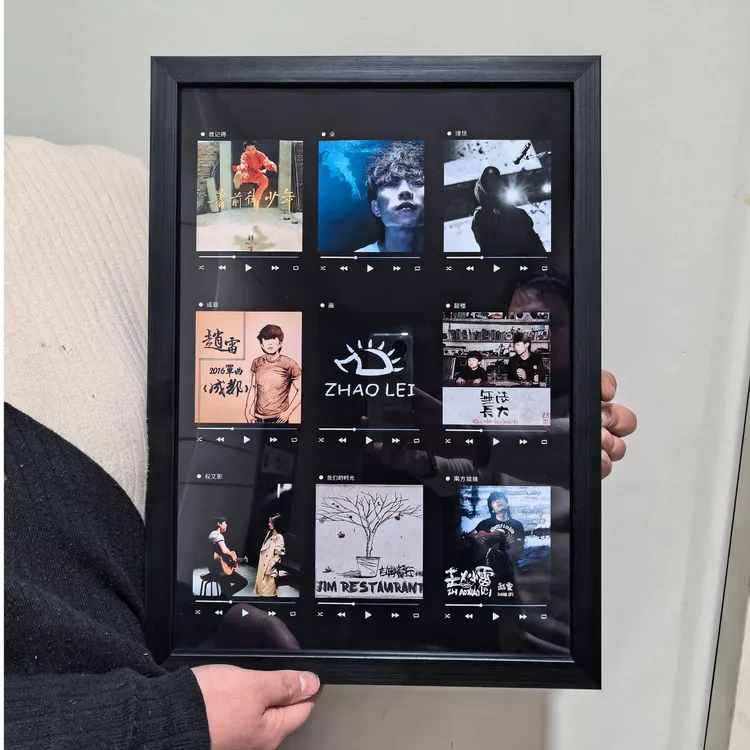 赵雷多功能音乐相框遥控电台按键播放歌曲会唱歌蓝牙音响生日礼物