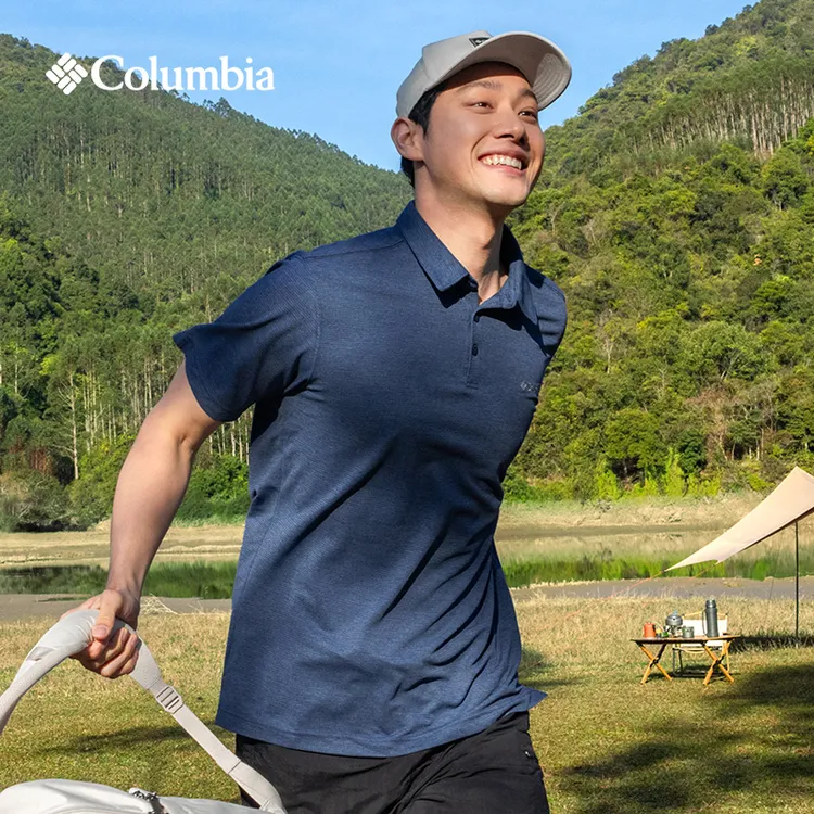 【李晨nic专属】哥伦比亚户外男子吸湿速干休闲POLO衫T恤AE2996