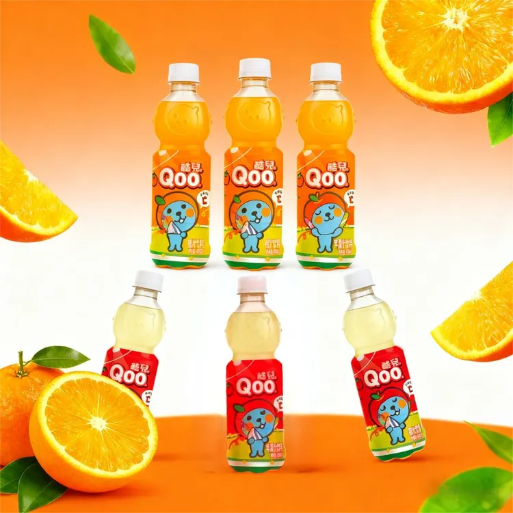可口可乐（Coca-Cola）美汁源酷儿橙汁/苹果汁饮料450ml*6组合装