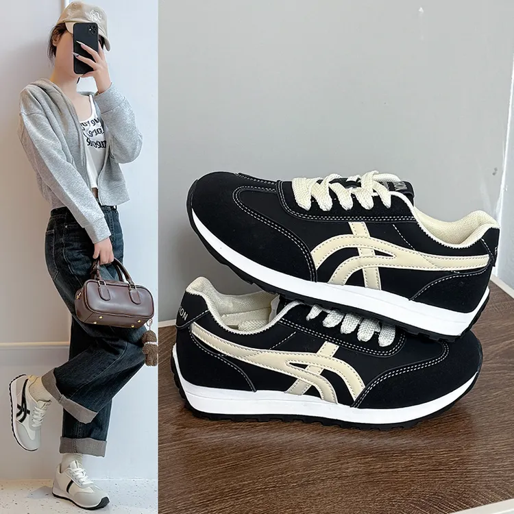复古德训鞋女2025秋冬新款百搭通勤阿甘鞋ins运动板鞋小白鞋透气