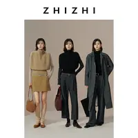 致知 古倾杯 智性高领羊驼毛马甲收腰叠穿百搭25年冬ZZ2EWKDL012