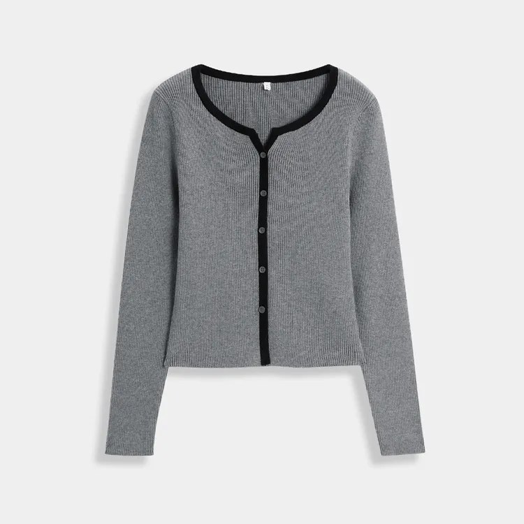 IEF/爱依服2025秋季新款法式精致小女人气质通勤修身百搭毛织上衣