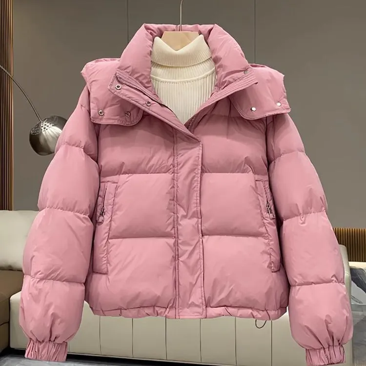 2025冬季棉衣宽松韩版短款羽绒棉服加厚面包服新款大码棉袄外套女