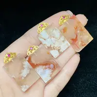 【云上好物】14 DS85103-S925银樱花玛瑙吊坠多样性发其一27x17×4mm