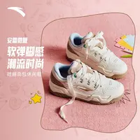 安踏微糖面包鞋丨时尚厚底板鞋女2025秋季新款潮流百搭休闲运动鞋