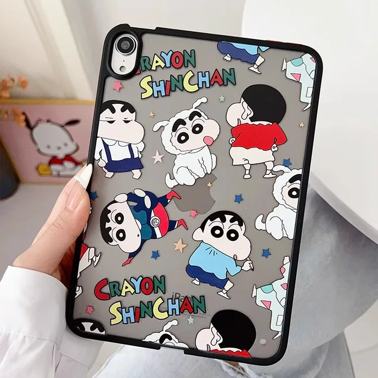 卡通彩绘适用苹果ipad11保护套苹果air7/6透明亚克力轻便mini7