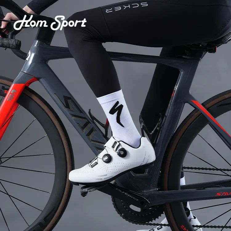 【梦梦专属】KOM公路车队款专业防护袜 透气耐磨不闷热骑行袜男女