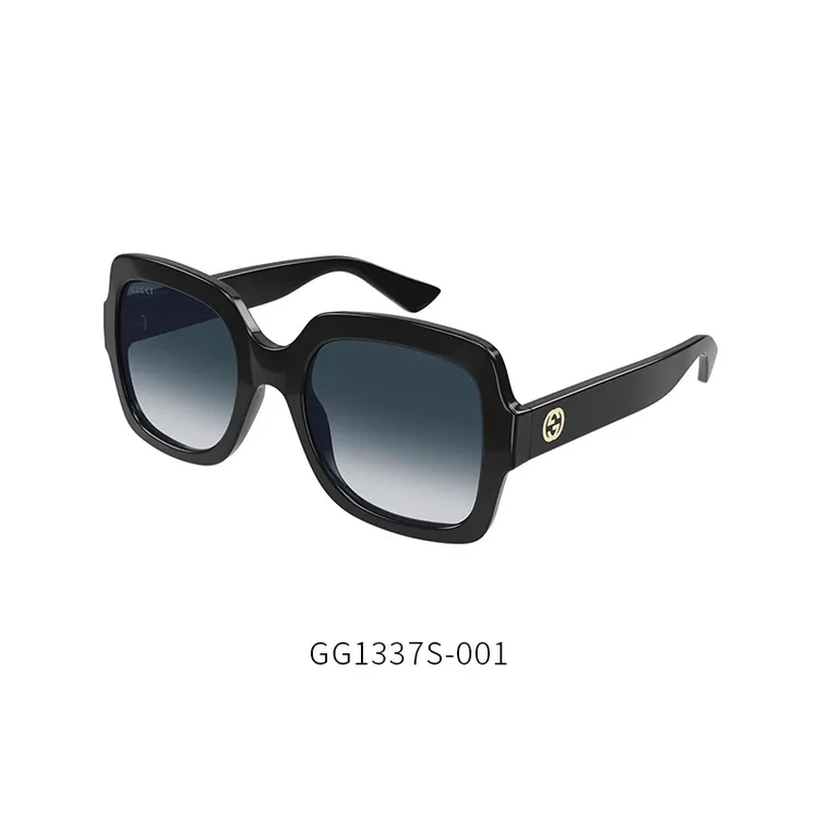 GUCCI/古驰墨镜女防紫外线时尚潮流板材双G徽标大框太阳镜GG1337S
