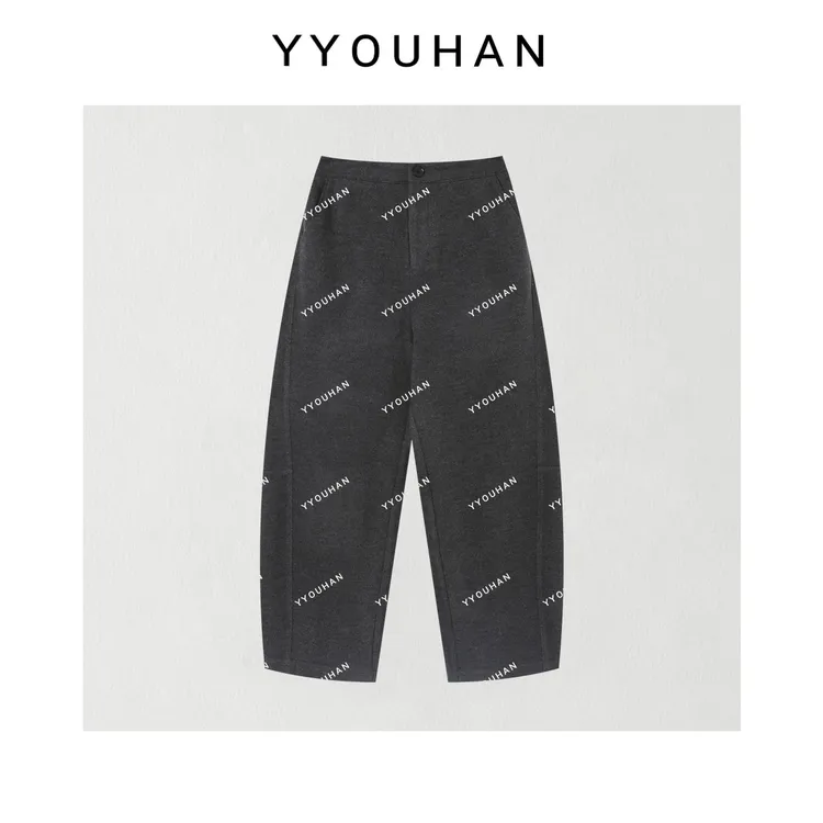 YYOUHAN 2025秋冬【乔木南】斜插口袋高腰显瘦休闲长裤 2509C6181