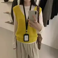 【张开心】韩系简约两件套秋季新款针织马甲+极简长袖T恤套装套装