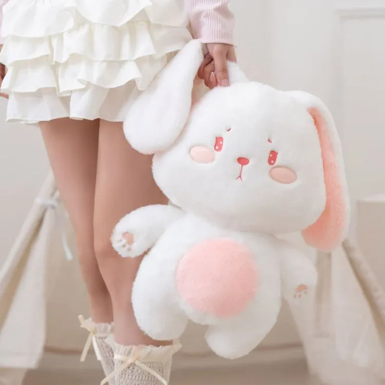 PWK兔子玩偶毛绒玩具小白兔公仔床上睡觉抱枕送女生生日礼物儿童