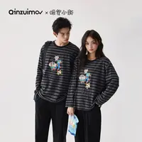 【千颂妮专享】亲嘴猫X蜡笔小新 休闲情侣宽松睡衣家居服套装C53687