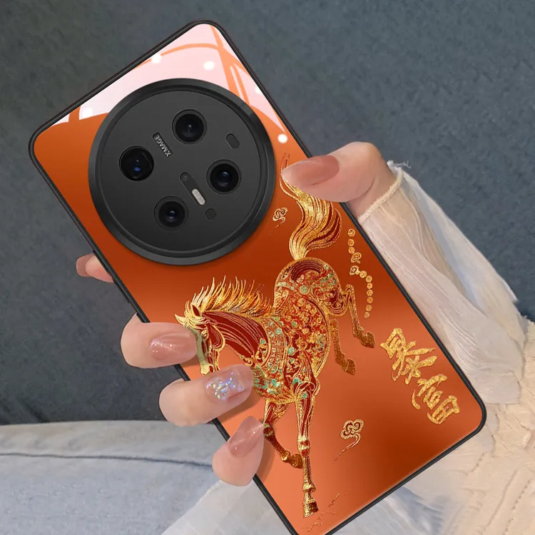 敦煌鎏金御马适用华为mate80手机壳mate70pro复古轻奢风80pro外壳