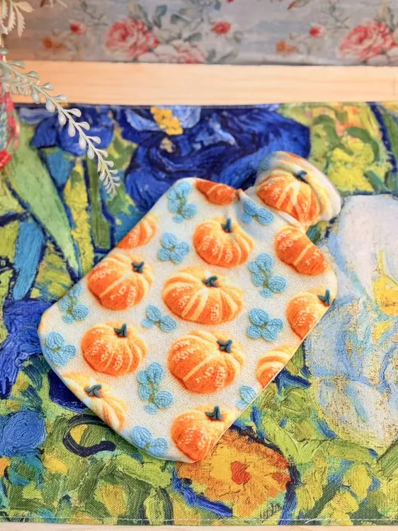 灌水热水袋加厚防爆暖水袋毛绒灌水热水袋被窝暖手暖脚用