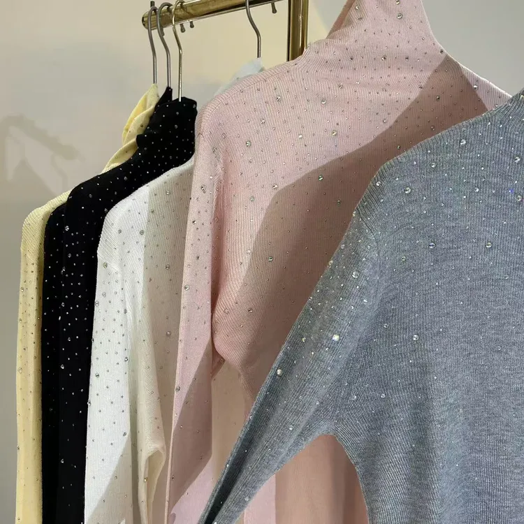 【满天星】闪闪打底烫钻毛衣