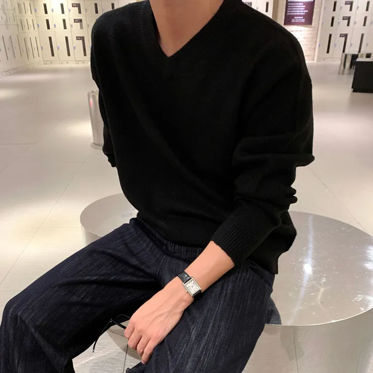 针织衫休闲圆领长袖韩版秋冬爆款2025情侣卫衣针织衣服低领毛衣