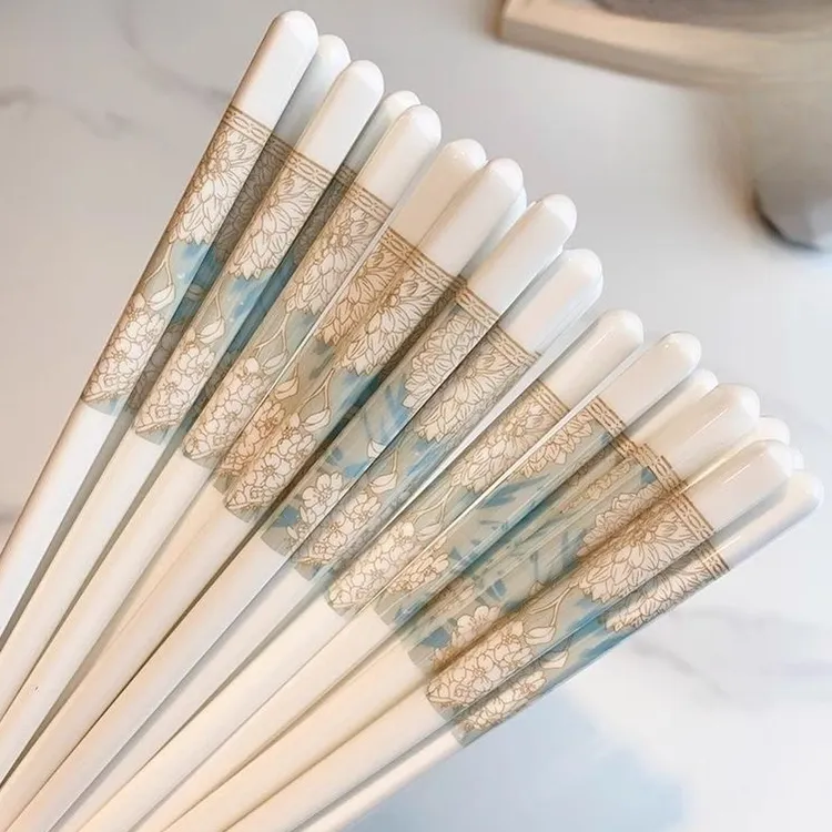 2025新款陶瓷筷子家用高档新款防霉耐高温精致高端品质高颜值筷子