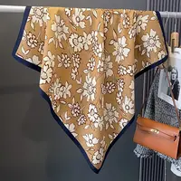 【花海卡其】-P11 时尚 磨毛绒 单面色85x85百搭舒适透气保暖