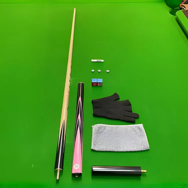 台球杆墨匠小头杆粉霞实木3/4分体桌球杆中式黑八斯诺克球杆包直