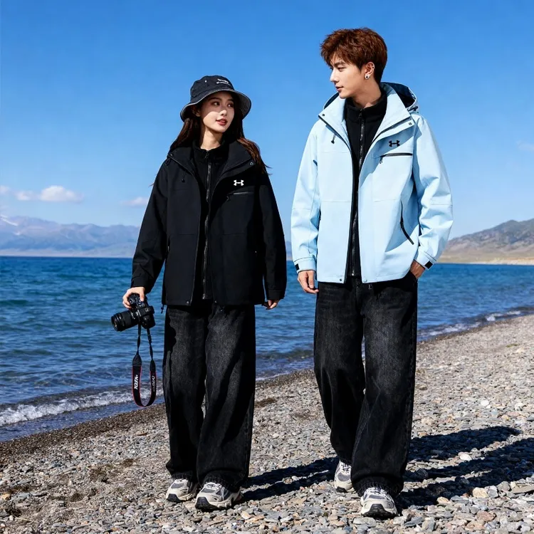 【奥莱正品】四防冲锋衣男女同款冬季可拆卸内胆三合一户外情侣外套