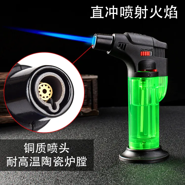 高温直冲防风型充气式焊喷枪艾灸打火机点香烧烤烘焙点雪茄