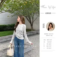 【Di*r许愿少女】<YiYiii>小个子时尚刺绣上衣圆领松弛高級针织衫