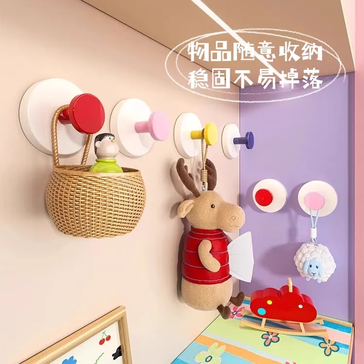 【拍一得十】多巴胺吸盘挂钩免打孔卫生间厨房门后可拆卸承重挂钩