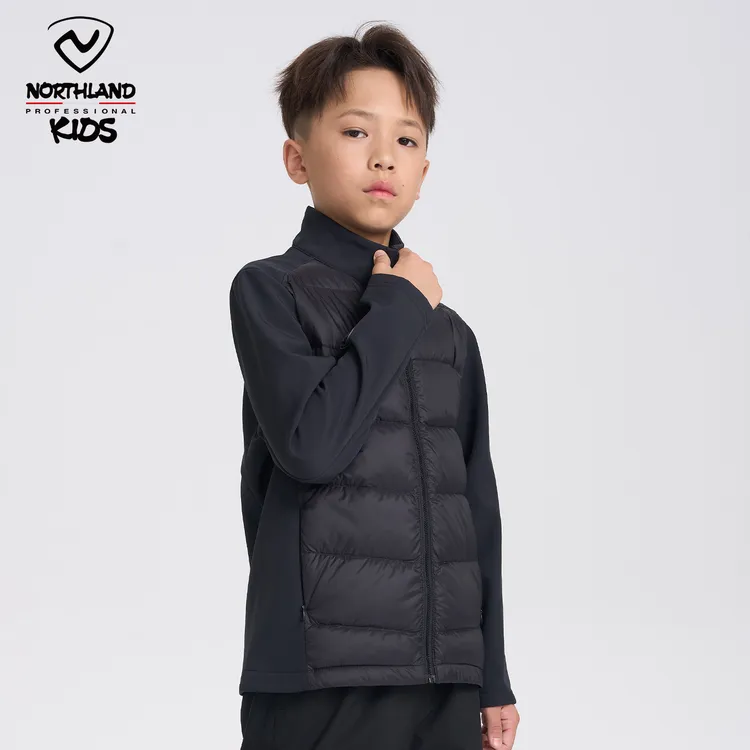 诺诗兰童装冬季保暖男女童超轻鹅绒服中大童校服羽绒服CO145482
