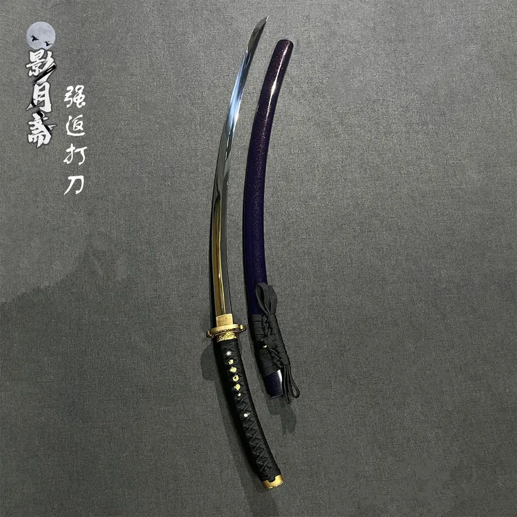 强返打刀龙泉刀剑-小日子日本刃练习居合太刀超镜面-未开刃