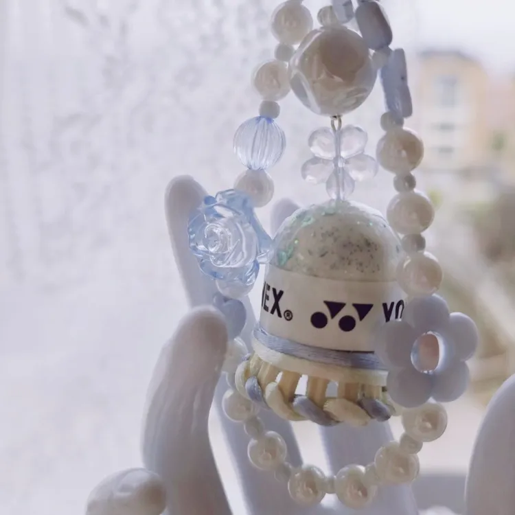 手作羽毛球挂件包包挂件小饰品