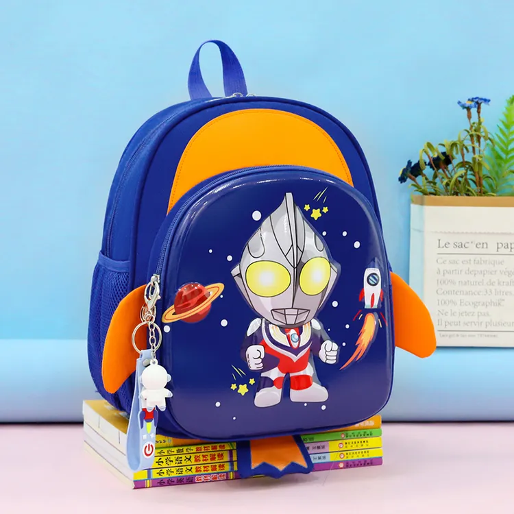 开学季男宝奥特曼书包幼儿园1-3-6岁儿童卡通耐脏双肩包男童背包1