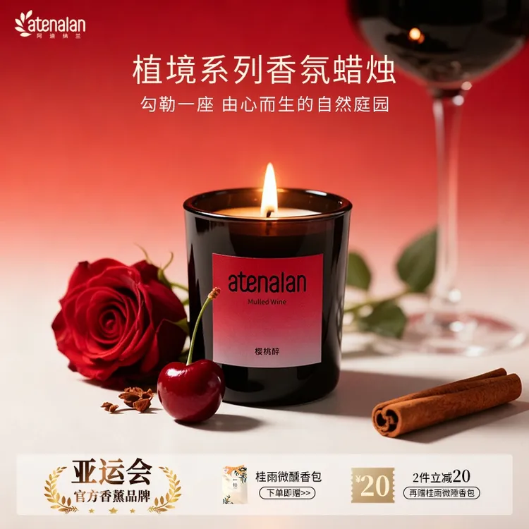 阿迪纳兰香薰蜡烛高级礼盒装室内持久留香氛围感礼物家居香氛摆件
