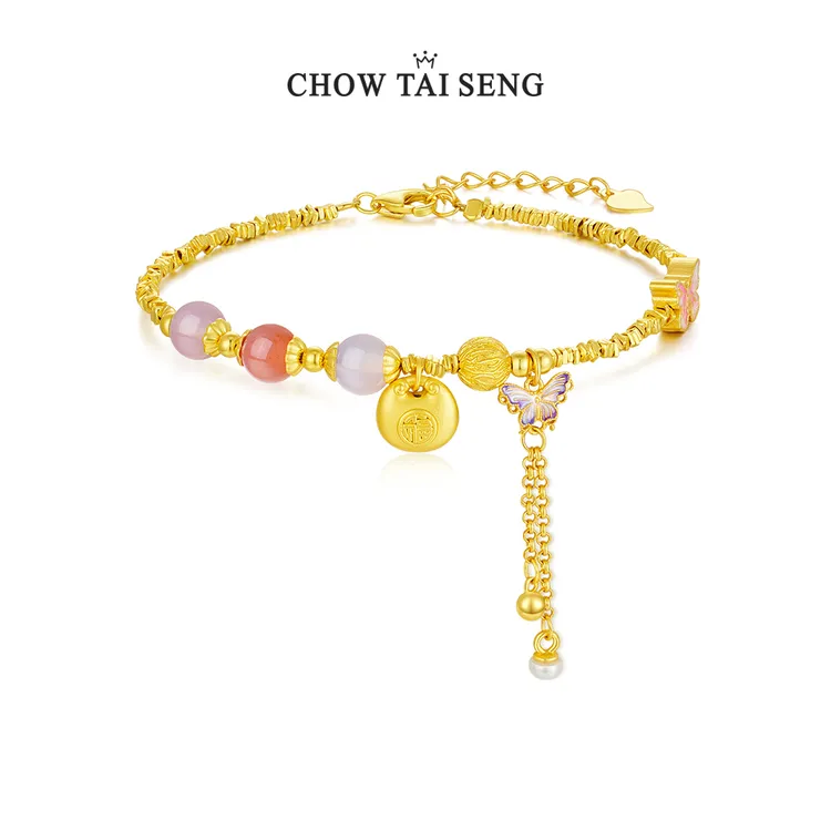 周大生莲华净·应福古风盘缠珠串手链手串首饰礼物送女友商品图