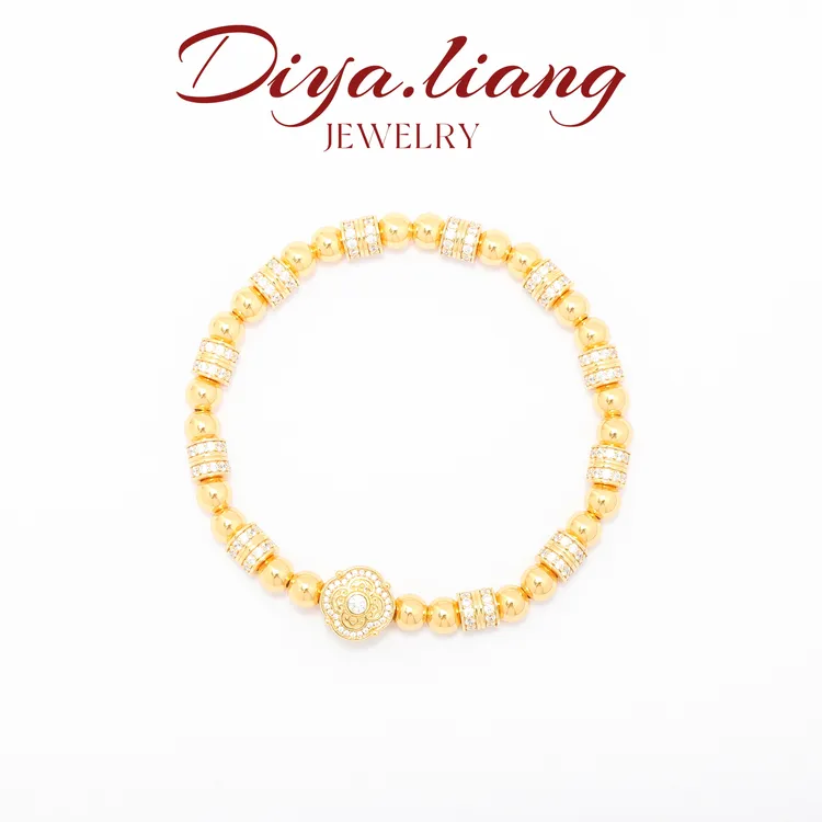 925银手链 梁雅帝新品【莲花罗盘】重工时尚设计感纯银手链