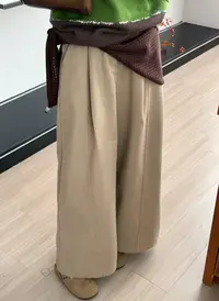 【AK阿凯】831 厚  韩系显瘦高腰阔腿休闲裤（裤长100）