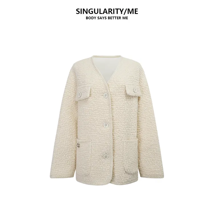 Singularity Me 9A 83500 羊毛小香保暖厚实宽松90白鸭绒羽绒外套