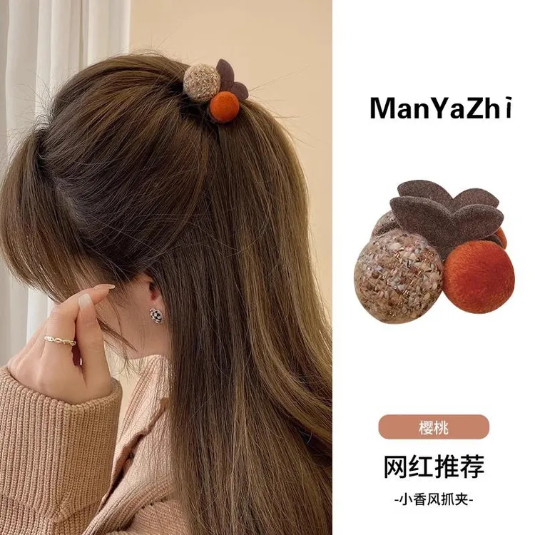 早秋半扎发发夹女抓夹脑勺夹子公主头马尾发夹短发小号发饰爪夹