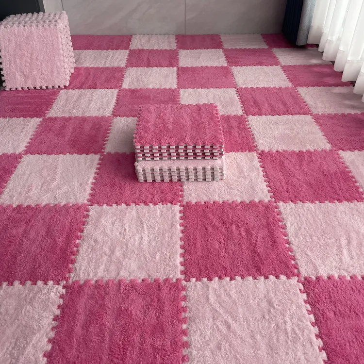 网红毛绒地毯耐脏飘窗毯裁剪地毯榻榻米地垫地毯床边毯大面积绒面