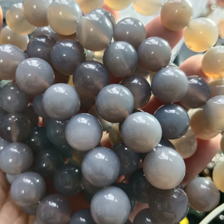 玛瑙手串，十四圆珠，天然原石加工，四条188