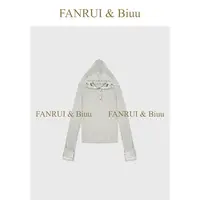 FANRUI/泛芮「蔷薇信使」绣花蕾丝连帽复古洋气百搭显瘦上衣B17792