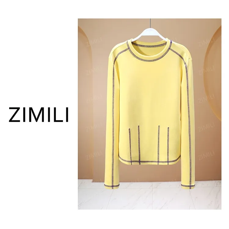 【亮哥欧货女装】冬季热感系列《无花果》高弹显瘦打底上衣5757-A9