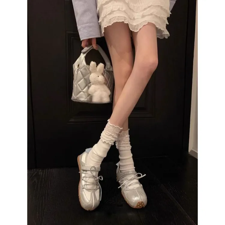 自留款~内增高5cm玛丽珍女鞋2025年夏季新款休闲运动鞋芭蕾舞鞋潮