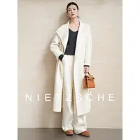 尼采 官方直营｜欲望大衣｜羊驼x羊毛 轻奢风双面羊绒大衣外套62077