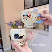 网红马克杯卡通牛奶杯高颜值杯情侣杯学生杯子陶瓷