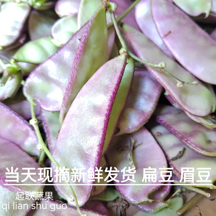 贵州高山种植扁豆架豆新鲜蔬菜猪耳朵豆现摘发货5斤包邮