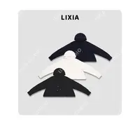 LIXIA【线语】INS连帽厚款抽绳慵懒风卫衣-D9121