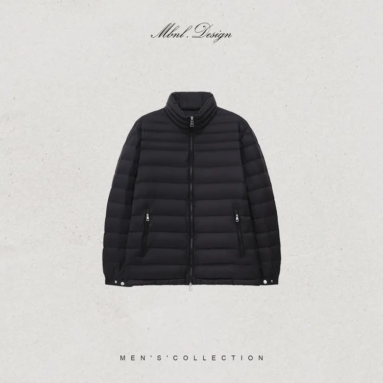 MBNL-F「M.K Arnigue」秦磊男装90白鹅绒方格绗缝羽绒服LL-WYR7007