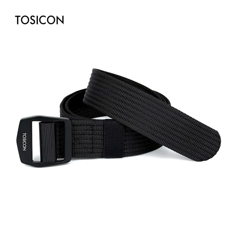 新TOSICON拓思肯男士尼龙帆布腰带日字扣户外战术裤带简约透气312