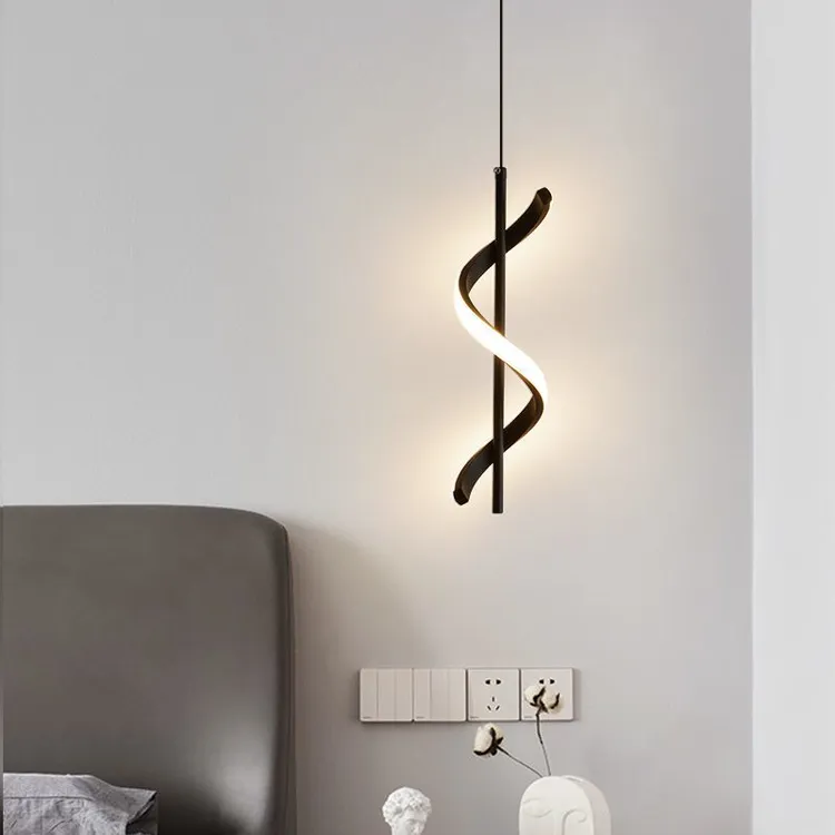 客厅法式房间卧室小吊灯轻奢餐厅简约长线床头吊灯现代北欧极简