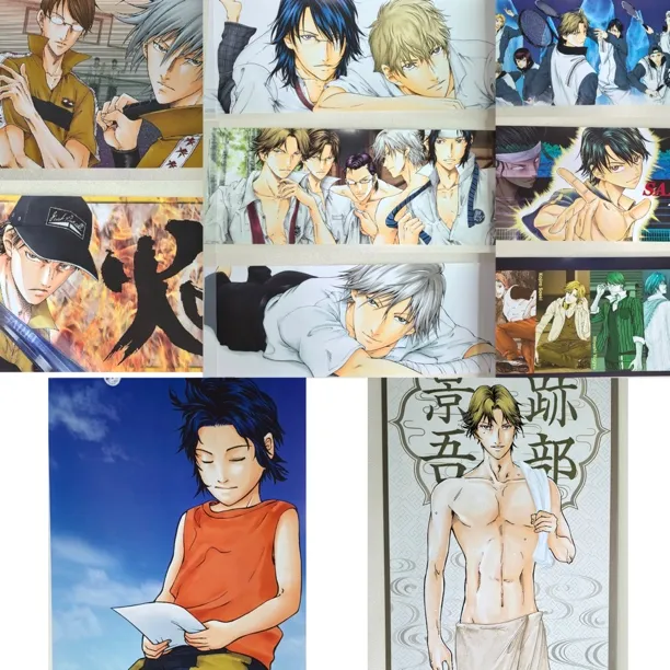 【中古】网球王子完全版原画海报season3学院祭耳机湿身卡牌盲盒